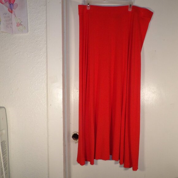 Lands' End Dresses & Skirts - Land's End Red Maxi Skirt Sz 1X